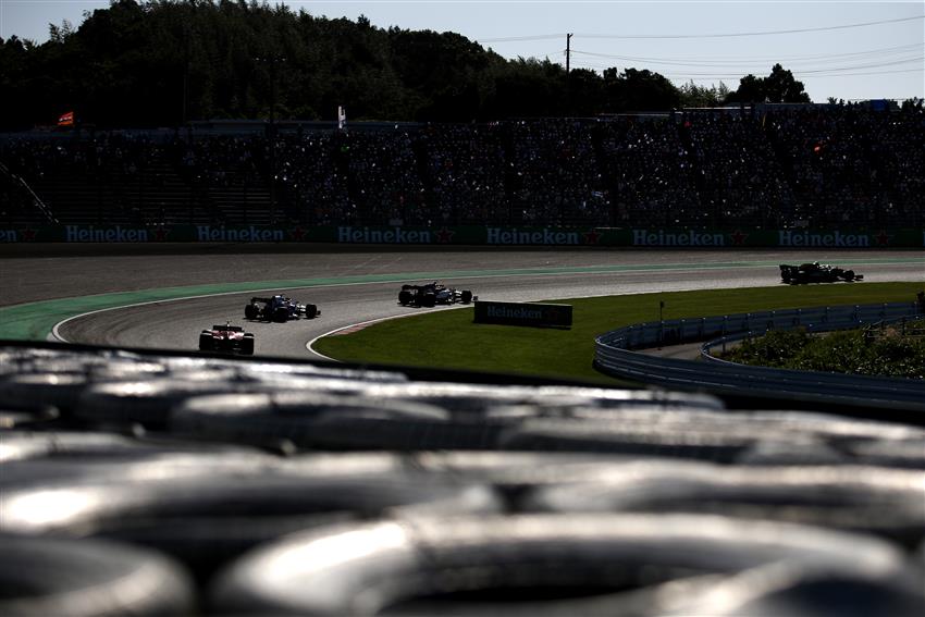 Suzuka Race track F1 cars